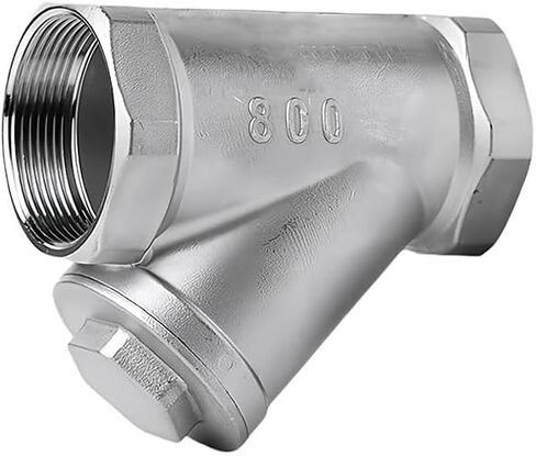 304 الفولاذ المقاوم للصدأ 1 "BSP أنثى Y-نوع مرشح مضخة معززة عداد المياه صمام مرشح تنقية المياه in Kuwait