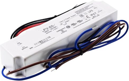 LED Driver LPH-18 12V 24V 20W 35W 60W Waterproof IP67; LPV-35-12 3.0A | LPV3512 in Saudi Arabia
