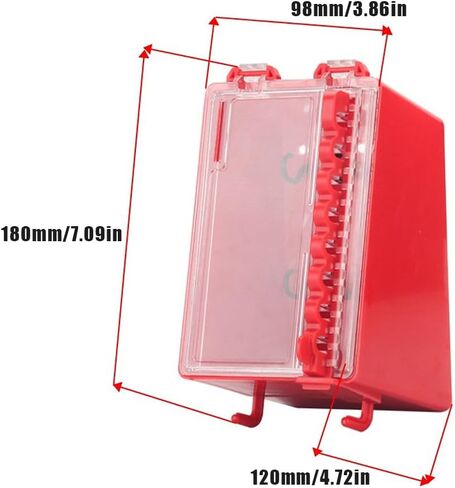 Lockout Tagout Box, Steel Group Lock Box with Key Slots | For electrical, mechanical, factory and workplace maintenance lockout tag storage in Kuwait