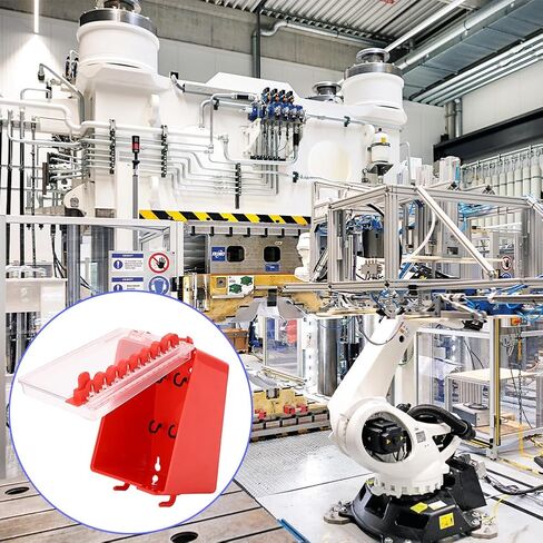 Lockout Tagout Box, Steel Group Lock Box with Key Slots | For electrical, mechanical, factory and workplace maintenance lockout tag storage in Kuwait