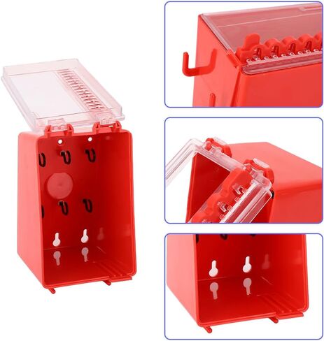 Lockout Tagout Box, Steel Group Lock Box with Key Slots | For electrical, mechanical, factory and workplace maintenance lockout tag storage in Kuwait