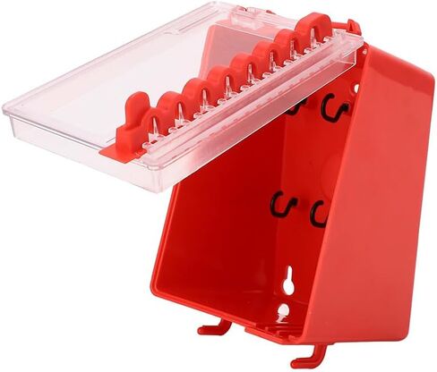 Lockout Tagout Box, Steel Group Lock Box with Key Slots | For electrical, mechanical, factory and workplace maintenance lockout tag storage in Kuwait