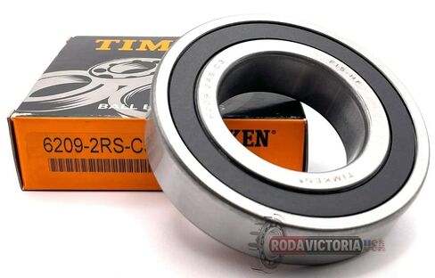 USA TIMKEN 6209-2RSC3 45X85X19MM Double Rubber Seal Deep Groove Ball Bearings in Kuwait