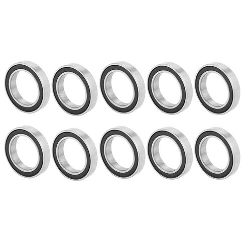 10 قطع 6803-2RS محامل كروية ذات أخدود عميق، محمل كروي فولاذي مزدوج مطاط مختوم، ID17mm x OD26mm x W5mm للمحركات الكهربائية والأجهزة المنزلية in Kuwait
