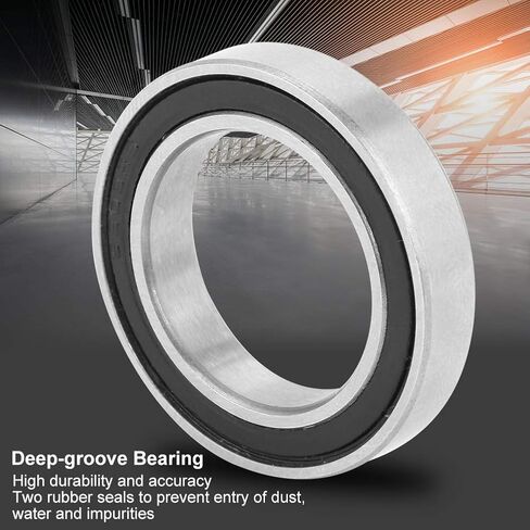 10 قطع 6803-2RS محامل كروية ذات أخدود عميق، محمل كروي فولاذي مزدوج مطاط مختوم، ID17mm x OD26mm x W5mm للمحركات الكهربائية والأجهزة المنزلية in Kuwait