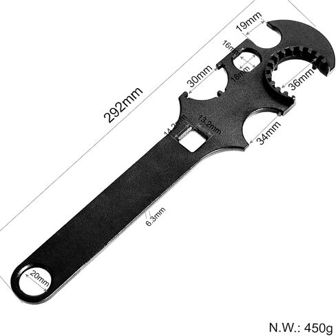 Armorers Wrench Tool for Nut Removal and Tighten, Household and DIY Repairs in Kuwait