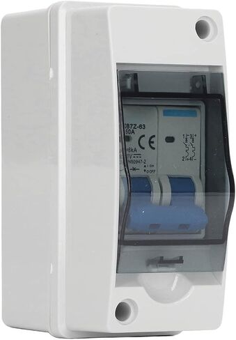 asixxsix 2 القطب العاصمة قواطع دوائر مصغرة، 1000v 50amp dc قواطع مفتاح فصل الطاقة الشمسية مع غطاء ip65، عازل الدائرة الكهروضوئية لنظام شبكة الألواح الشمسية in Kuwait