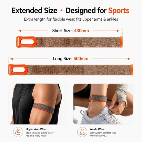 حزام العضلة ذات الرأسين متوافق مع Google Fitbit Air، حزام الذراع العلوي من النايلون المرن القابل للتعديل للنساء والرجال، حزام يد للتمرين قابل للتنفس للجري وصالة الألعاب الرياضية وتدريبات القوة وHIIT in Kuwait