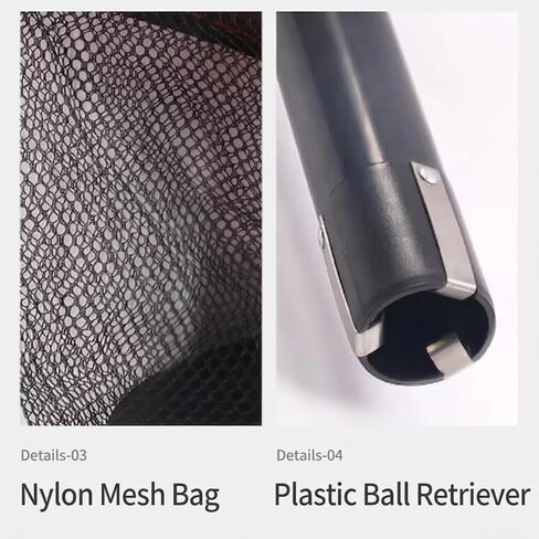 Golf Ball Retriever, Portable Ball Pickup Bag, with Detachable Plastic Tube, Large Golf Ball Storage Pocket in Kuwait
