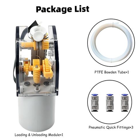 استبدال وحدة التغذية AMS لمختبر Bambu Lab AMS، ترس محرك الفتيل المجهز بمستشعر القاعة + طقم أنبوب PTFE لـ X1/P1P/P1S/X1C/A1/AMS lite - أجزاء إصلاح الطابعة ثلاثية الأبعاد in Kuwait