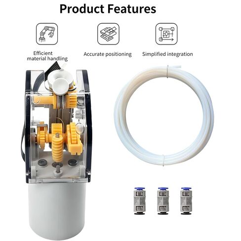 استبدال وحدة التغذية AMS لمختبر Bambu Lab AMS، ترس محرك الفتيل المجهز بمستشعر القاعة + طقم أنبوب PTFE لـ X1/P1P/P1S/X1C/A1/AMS lite - أجزاء إصلاح الطابعة ثلاثية الأبعاد in Kuwait