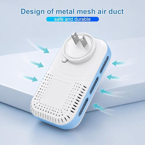 Plug in 5-in-1 Environment Detectors,HD Display Indoor Air Quality Meters Support Temp/Humidity, Built-in Battery High Accuracy Sensors for Home, Apartment,RV, Hotel, Camping, Car, Travel in Kuwait