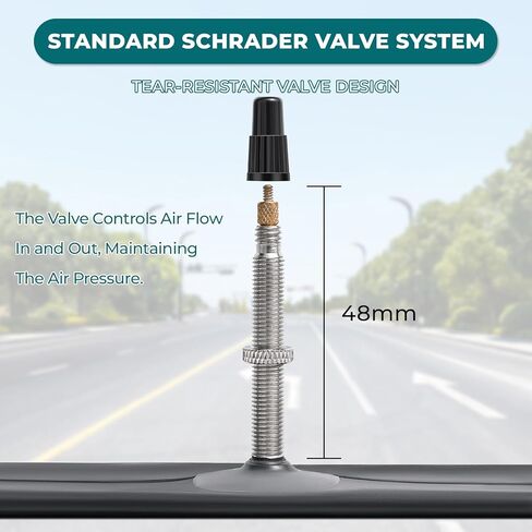 قطعتان من أنابيب الدراجة الفاخرة 700x25C/28C/30C/32C، متوافقة مع إطارات الدراجة 700x25C إلى 700x32C، مع صمام بريستا FV48mm، مطاط البوتيل، تستخدم لدراجات الجبال والطراد والمدينة والطرق in Kuwait