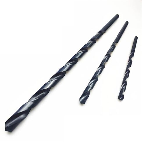 Tools 10Pcs 1.5mm-6.5mmx160mm HSS M2 Black Oxide Long Twist Drill Bits for Metalworking Alloy Steel & Cast Iron(2.5mm 10pc) in Kuwait