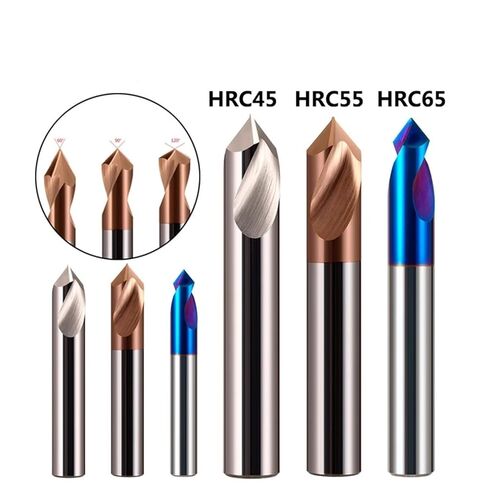 120 Degree Countersink Chamfer Drill Bits 1Pcs(Color:Carbide HRC45,Size:8x60(120 Degree)) in Kuwait