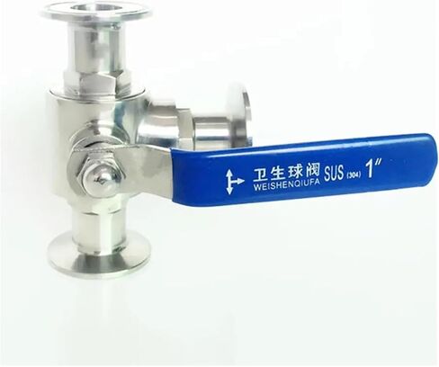 صالح 108 مللي متر 4.25 "الأنابيب OD x 4" ثلاثي المشبك L-ميناء الكرة صمام SUS 304 الفولاذ المقاوم للصدأ تخمير البيرة المنزل in Kuwait