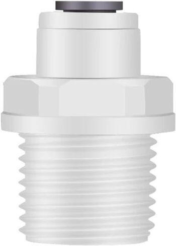 50Pcs/Lot 1/4" - 1/2" Male Thread Straight RO Water Fitting 6.5mm Coupling POM Hose PE Pipe Connector Water Filter Parts in Saudi Arabia
