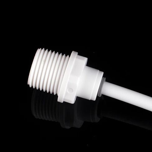 50Pcs/Lot 1/4" - 1/2" Male Thread Straight RO Water Fitting 6.5mm Coupling POM Hose PE Pipe Connector Water Filter Parts in Saudi Arabia