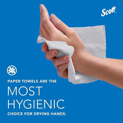 Scott® Essential™ Manual Hard Roll Towel Dispenser (46254), White, for Purple Core Scott® Roll Towels, 12.63" x 16.13" x 10.2" (Qty 1) in Kuwait