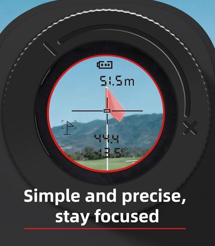 REVASRI Range Finder Golf Rangefinder with Slope, 1000 Yards Golf Range Finder with Magnetic, 6X Magnification, Flag Locking Vibration, Must Accessories for Golfer in Kuwait