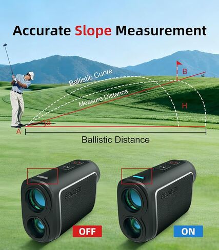 REVASRI Range Finder Golf Rangefinder with Slope, 1000 Yards Golf Range Finder with Magnetic, 6X Magnification, Flag Locking Vibration, Must Accessories for Golfer in Kuwait