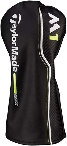 غطاء رأس للسائق من الجلد باللون الأسود/الأبيض/الأخضر الليموني الجديد لعام 2017 من TaylorMade M1 in Kuwait