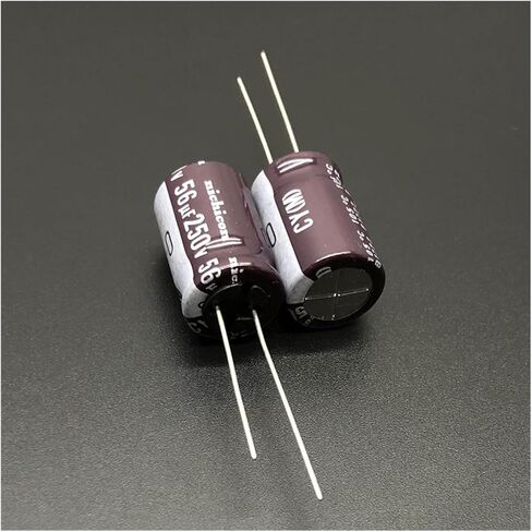 5 قطعة 56 فائق التوهج 250V سلسلة 12.5x20 مللي متر عالية تموج الحالي حياة طويلة 250V56uF الألومنيوم مُكثَّف كهربائيًا in Kuwait