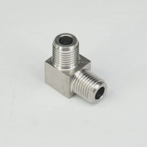1/4 "NPT ذكر الكوع تركيب الأنابيب 304 الفولاذ المقاوم للصدأ المياه الغاز النفط المناسب in Kuwait
