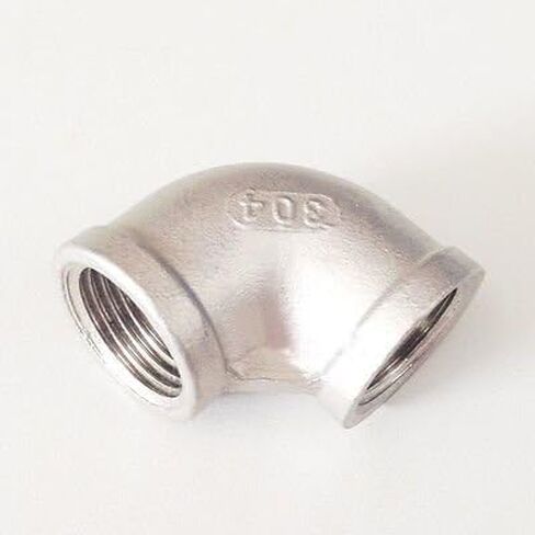 3/4" BSP Female Thread 304 Stainless Steel 90 Degree Elbow Pipe Fitting Connector Water Oil air Fitting in Kuwait