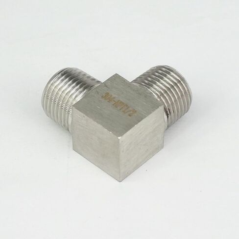 1/2 "NPT ذكر الكوع تركيب الأنابيب 304 الفولاذ المقاوم للصدأ المياه الغاز النفط المناسب in Kuwait
