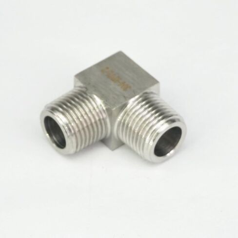 1/2 "NPT ذكر الكوع تركيب الأنابيب 304 الفولاذ المقاوم للصدأ المياه الغاز النفط المناسب in Kuwait