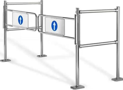 One-Way Traffic Door，Automatic Rebound Swing Gate(en:Safety Gate with Automatic Closing, Stainless Steel One-Way Door for Supermarket Entrance and Exit,（200 x 100 cm/78.7" x 39.4"）) in Kuwait