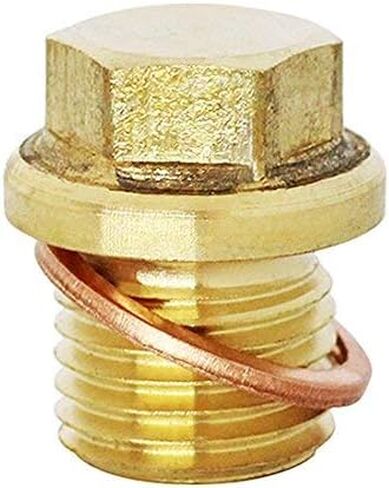 (1 قطعة) BelMetric M14X1.5 قابس رأس سداسي نحاسي متري ذو حواف DIN 910 للآلات والتجهيزات، تتضمن غسالات الختم DP14X1.5HBRS in Kuwait