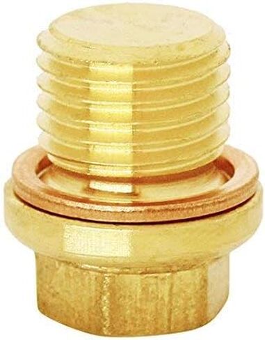 (1 قطعة) BelMetric M14X1.5 قابس رأس سداسي نحاسي متري ذو حواف DIN 910 للآلات والتجهيزات، تتضمن غسالات الختم DP14X1.5HBRS in Kuwait