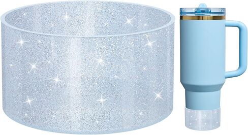 حذاء جيلي لاستر من السيليكون المتدرج، متوافق مع Stanley H2.0 20-40oz & Owala Sway 30oz 40oz، غطاء واقٍ من الصدمات اللامع المتوهج مع غطاء سفلي مقاس 2.85 بوصة - 3 بوصة in Kuwait