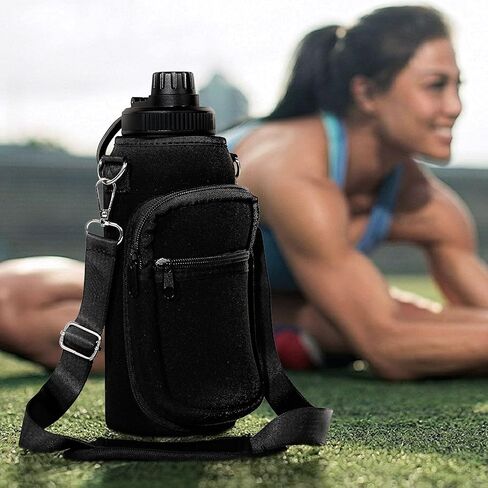 32 oz Water Bottle Bag Carrier Tumbler Neoprene Insulated Cup Holder Sleeve Cover Suitable for teenagers Adults in Kuwait