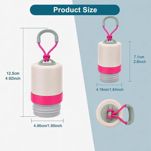 Replacement Lid Compatible with Owala FreeSip Twist Insulated Stainless Steel 18oz 24oz, 2 Pack Caps with Carry Handle, with Straws, Lid Accessory for FreeSip Twist Bottles in Kuwait