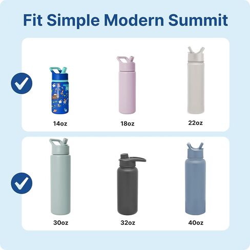 Chug Lid for Simple Modern Summit 14 18 22 30 32 40 oz Water Bottle | Replacement Lid with Ergonomic Handle, Leak-Proof Spout Cap for Sports Gym, BPA Free (1 Pack) in Kuwait