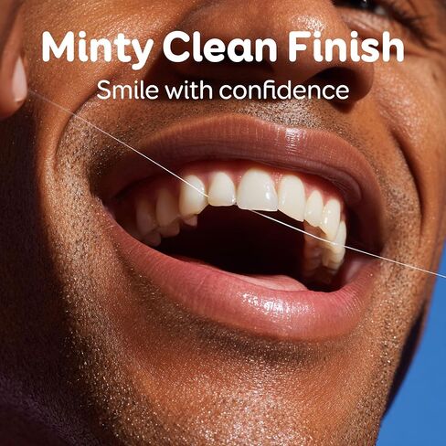 GRIN Clean Dental Floss – 2 Pack (87.4 Yards Total) | Super Strong Floss | Minty | Shred-Resistant | Compact Dispenser Made with Recycled Plastic in Kuwait