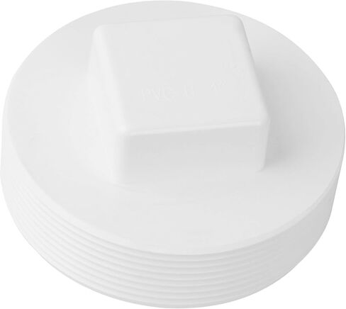 2" PVC Sewer Cleanout Plug, DWV Male Threaded Flush End Cap, Pipe Fitting for Sewer & Drainage Piping Systems - 2 Pcs in Saudi Arabia