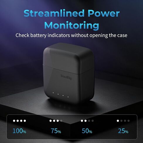 SMALLRIG Charging Case for DJI Mic 2, Integrated Power & Storage Solution, Lightweight Design in Kuwait