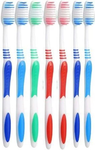 AIAG 12-Count Extra Firm and Hard Bristle Adult Toothbrush Bulk Huge Head Bristle Full Head Manual Toothbrush in Kuwait
