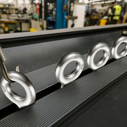 LEIFIDE 8 Pack 3/4'' x 12" Eye Bolt with Nut Rigging Hot Dipped Galvanized Eye Bolt 5200 lb Working Load Limit for Wood Anchoring Chain and Wire Rope in Kuwait