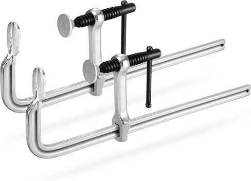 Jorgensen Bar Clamps، 6 بوصة، مشابك فولاذية مطروقة خفيفة الوزن مقاس 6 بوصات لأعمال النجارة واللحام، عبوتان in Kuwait