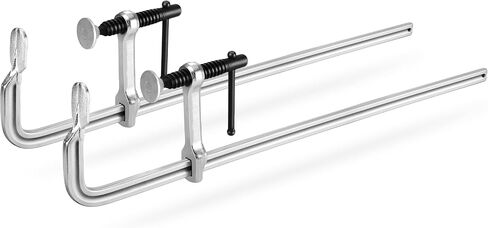 Jorgensen Bar Clamps، 6 بوصة، مشابك فولاذية مطروقة خفيفة الوزن مقاس 6 بوصات لأعمال النجارة واللحام، عبوتان in Kuwait
