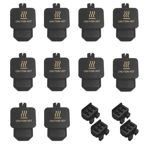 10Pcs Silicone Socks for Bambu Lab H2D H2S H2C Hotends, Heater Block Covers Thermal Insulation Sleeves with 4Pcs Silicone Brushes, 3D Printer Replacement Parts (H2D) in Kuwait