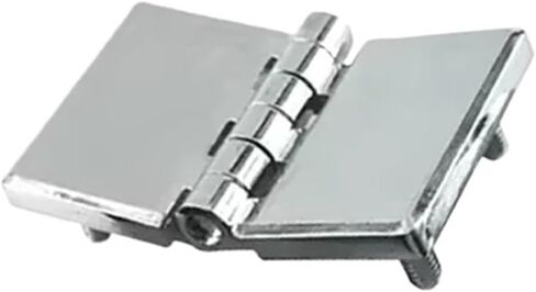 Suitable for Industrial Electrical Cabinet Door Mechanical Equipment Zinc Alloy Hinges 1Pcs(Chrome Plated) in Kuwait