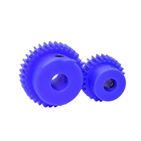 Steel Heavy Duty Motor Pinion Gear 1pcs Blue Nylon Spur Gear Pinion 1.5M 15 Tooth-30 Tooth Motor with Step Plastic Bore Size 12mm(28 Teeth) in Kuwait