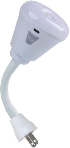 قم بتوصيل ضوء الليل بمستشعر الحركة، ضوء مستشعر الأشعة تحت الحمراء LED 6 وات تيار متردد 85-265 فولت PIR مستشعر الأشعة تحت الحمراء كاشف الحركة مصباح المصباح الكهربائي (الضوء الأبيض، قابس الولايات المتحدة) in Kuwait