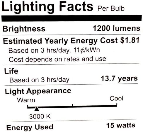 GE Lighting (عبوة من 4) GE Warm White LED PAR38 Flood Light، داخلي خارجي، 15 وات، 1200 لومن، قابل للتعتيم، ضوء عالي الدقة لتباين الألوان وسطوعها الاستثنائيين in Kuwait